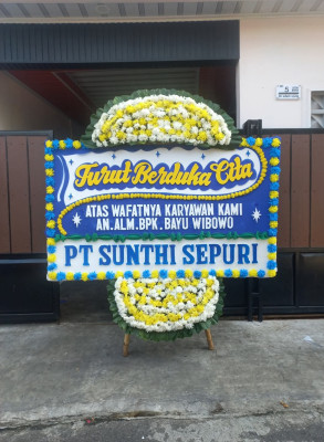 Papan Bunga Duka di Sukagalih